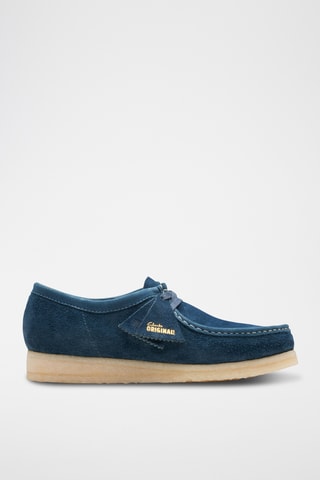 Mocasines de nobuk Wallabee - Azul