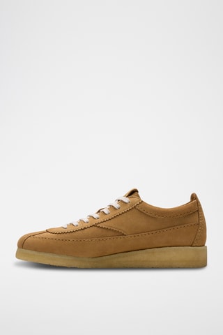 Mocasines de nobuk de cuña Wallabee - Marrón claro