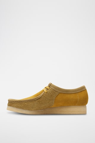 Mocasines de nobuk Wallabee - Amarillo