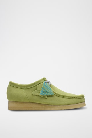 Mocasines de nobuk Wallabee - Verde claro