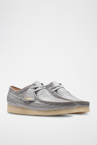 Mocasines de piel de cuña Wallabee - Gris