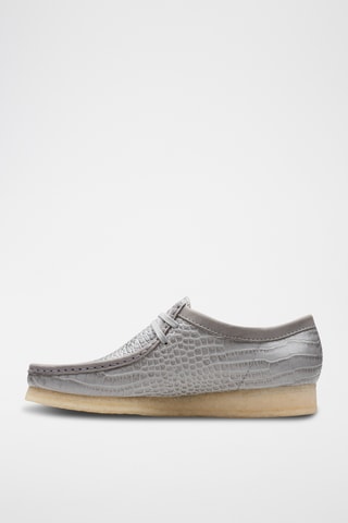 Mocasines de piel de cuña Wallabee - Gris