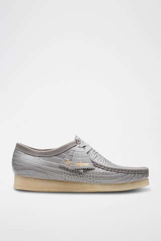 Mocasines de piel de cuña Wallabee - Gris