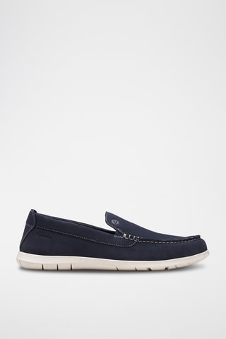 Mocasines de nobuk Flexway - Azul marino
