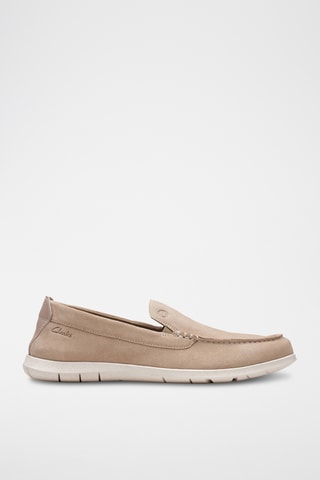 Mocasines de nobuk Flexway - Beige