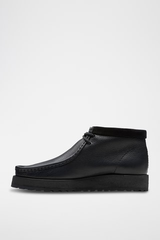 Botas de piel Wallabee - Negro