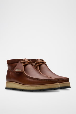 Botas de piel Wallabee - Marrón