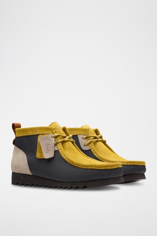 Botines de nobuk Wallabee2 - Amarillo y gris