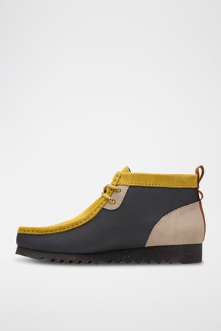 Botines de nobuk Wallabee2 - Amarillo y gris
