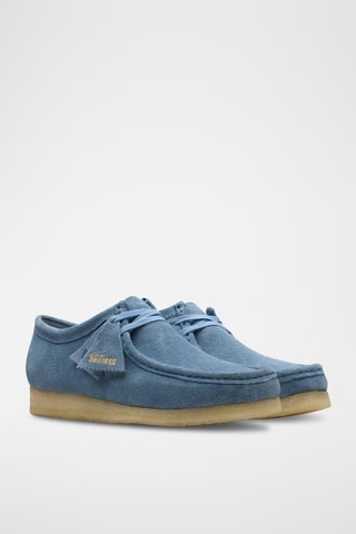 Mocasines de nobuk Wallabee - Azul