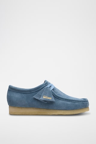 Mocasines de nobuk Wallabee - Azul