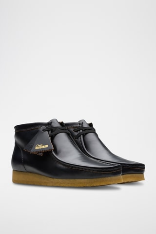 Botas de piel Wallabee - Negro