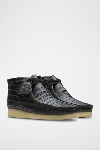 Botas de piel Wallabee - Negro