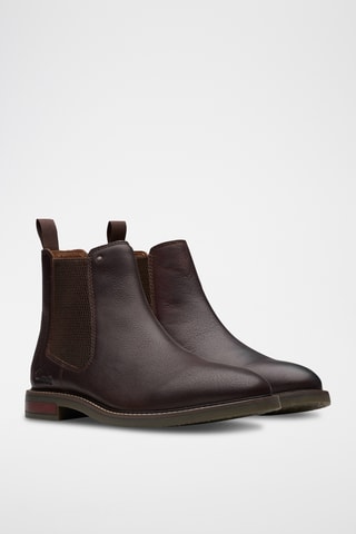 Botines Chelsea de piel Jaxen - Marrón