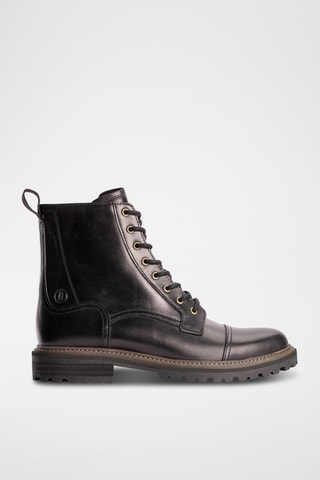 Botines de piel Clarkridge - Negro