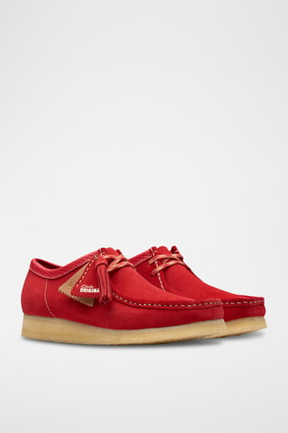 Derbies de nobuk Wallabee - Rojo
