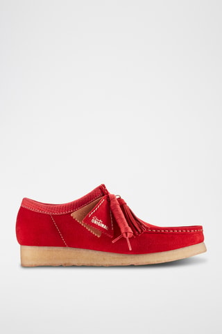 Derbies de nobuk Wallabee - Rojo