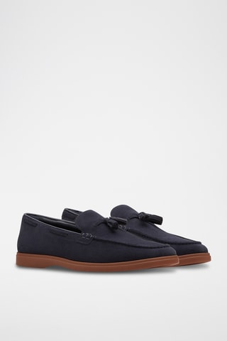 Mocasines de nobuk Torford - Azul marino
