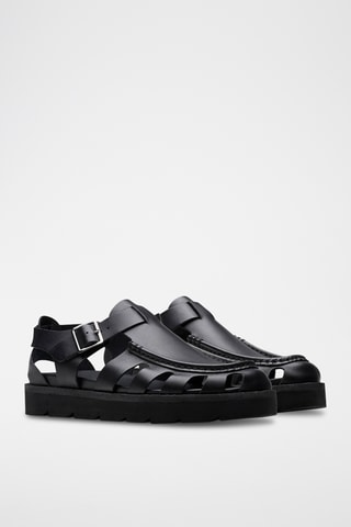 Sandalias de piel Meadow - Negro