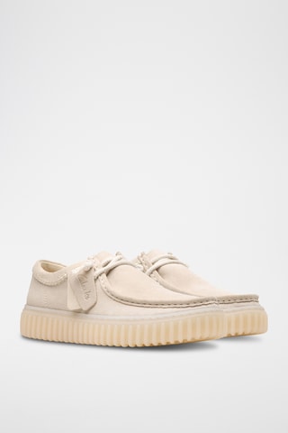 Mocasines de nobuk con plataforma Torhill - Beige