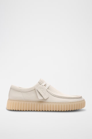 Zapatillas de piel con plataforma Torhill - Blanco