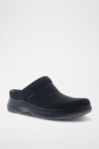 Zuecos de piel CUR - Negro