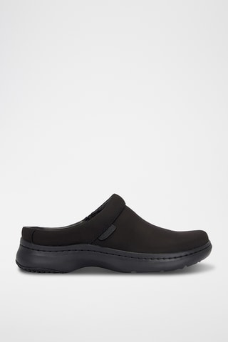 Zuecos de piel CUR - Negro