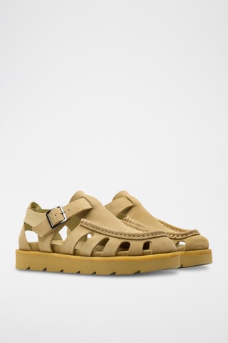 Sandalias de nobuk con plataforma Meadow - Beige