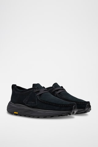 Zapatillas de nobuk con plataforma Walla - Negro