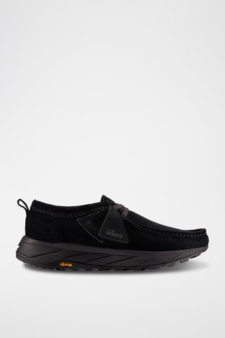 Zapatillas de nobuk con plataforma Walla - Negro