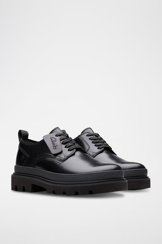 Derbies de piel con plataforma Badell - Negro