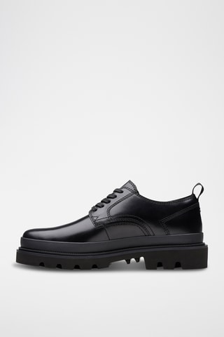 Derbies de piel con plataforma Badell - Negro