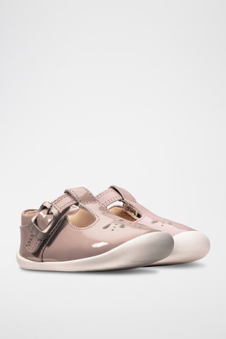 Babies de piel de charol Roamer - Rosa