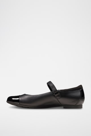Babies de piel de charol Scala - Negro