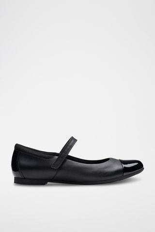 Babies de piel de charol Scala - Negro