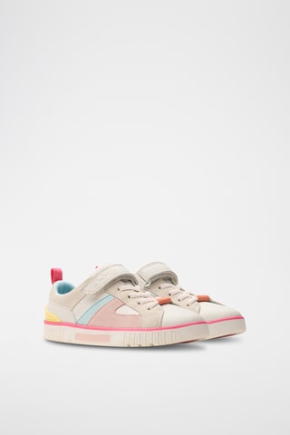 Zapatillas de piel Oslo - Beige y rosa