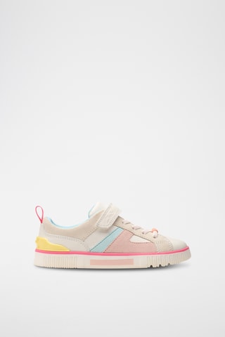 Zapatillas de piel Oslo - Beige y rosa