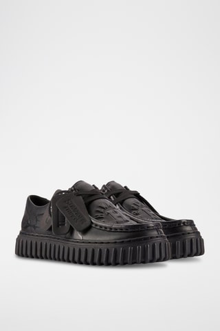Mocasines de piel con plataforma TorHillLo Stranger Things - Negro