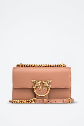 Sac bandoulière en cuir Love One Mini - Cuivre