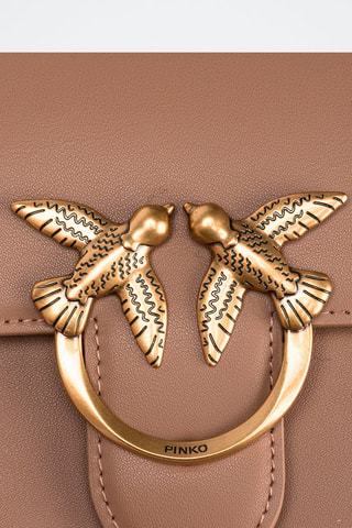 Sac bandoulière en cuir Love One Mini - Cuivre