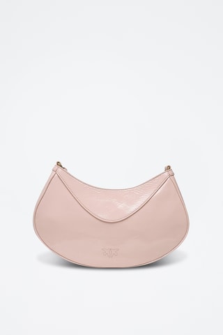 Bandolera de piel de charol - Rosa