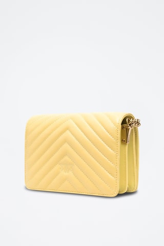 Sac bandoulière en cuir de veau - Jaune