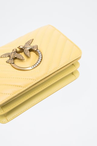 Sac bandoulière en cuir de veau - Jaune
