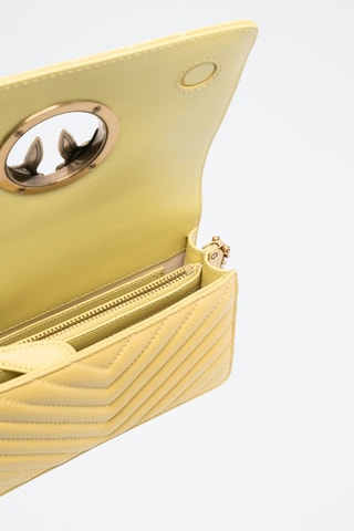 Sac bandoulière en cuir de veau - Jaune