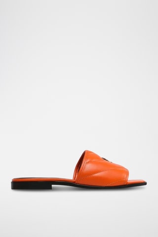 Sandalias de piel - Naranja
