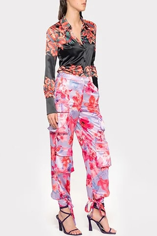Pantalón de tiro alto - Malva