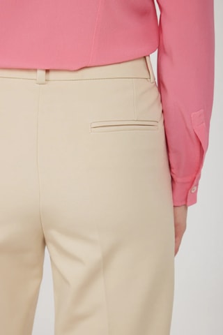 Pantalón de tiro alto - Beige