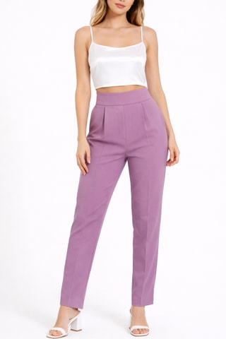 Pantalón de tiro alto - Violeta