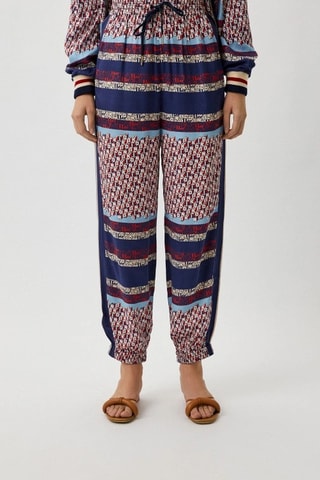 Pantalón de tiro alto - Azul