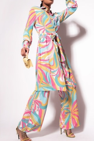 Pantalón de tiro alto - Multicolor